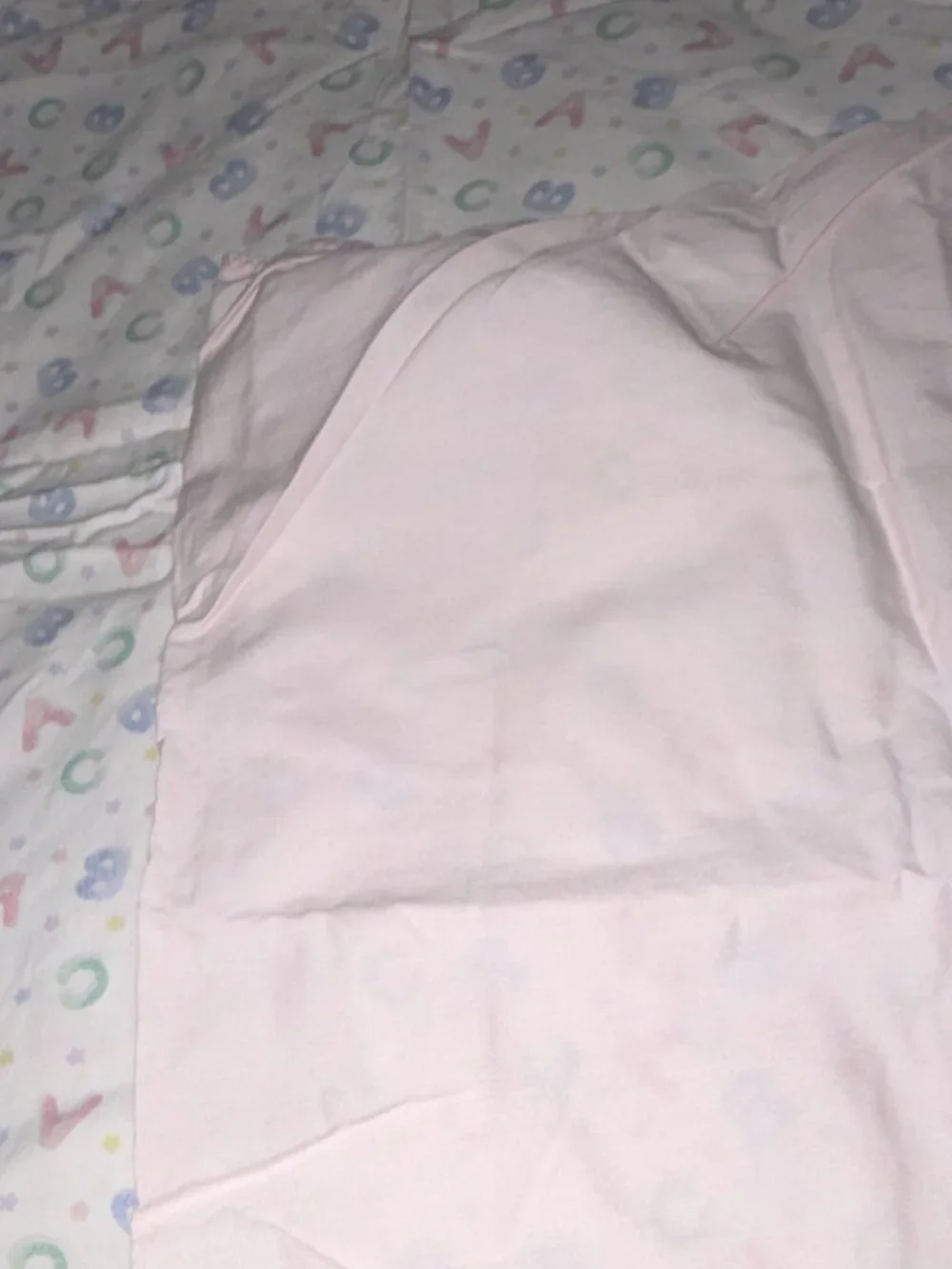 Crib Flat Sheet Set Pastel Numbers Letters Theme Multicolor Unisex,reversible